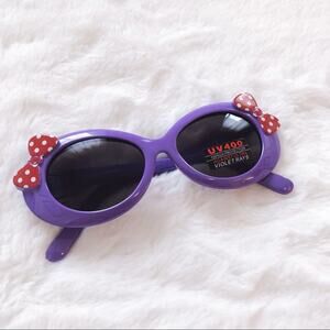 Everly Purple Toddler Girl Fashion Bow Sunglasses